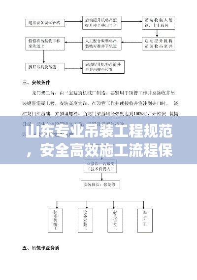 山东专业吊装工程规范，安全高效施工流程保障