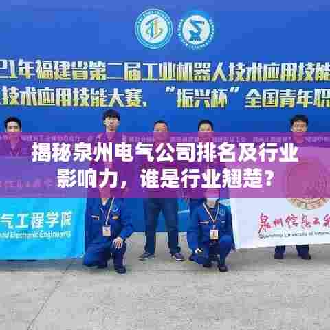 揭秘泉州电气公司排名及行业影响力，谁是行业翘楚？