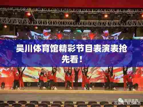吴川体育馆精彩节目表演表抢先看！